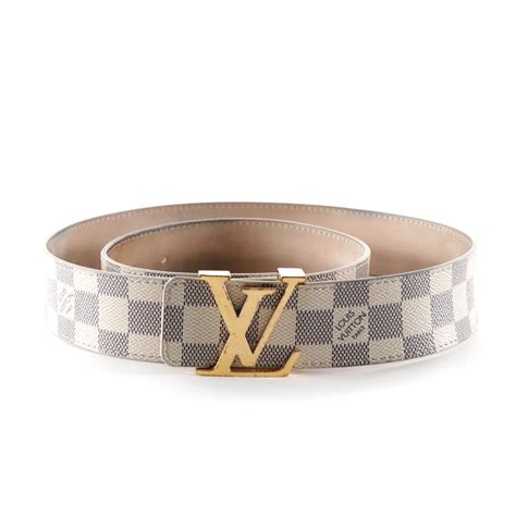 white damier louis vuitton belt replica|Louis Vuitton belt size 40.